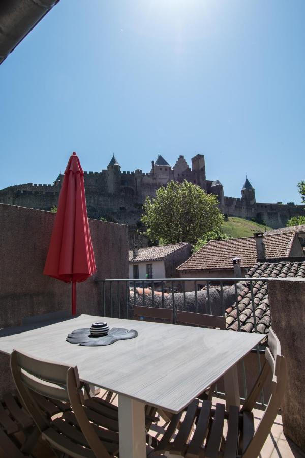 Le Saint Gimer, Terrasse Privee Avec Vue Cite Apartman Carcassone Kültér fotó