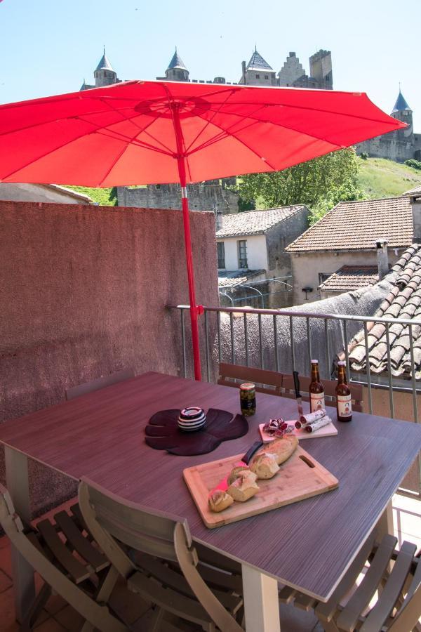 Le Saint Gimer, Terrasse Privee Avec Vue Cite Apartman Carcassone Kültér fotó