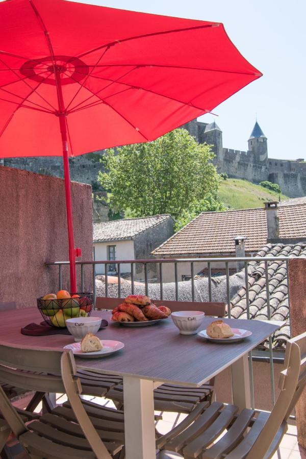 Le Saint Gimer, Terrasse Privee Avec Vue Cite Apartman Carcassone Kültér fotó